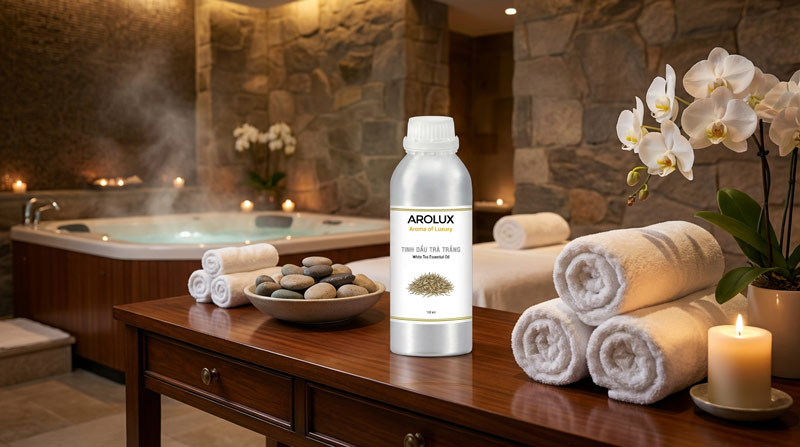 tinh dầu trà trắng cho spa